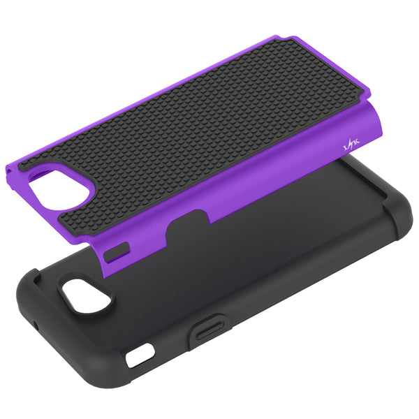 Samsung Galaxy J3 Emerge / J3 2017 / J3 Prime / J3 Mission / J3 Eclipse / J3 Luna Pro / Sol 2 / Amp Prime 2 / Express Prime 2 Case, LK Hybrid Armor Defender Protective Case Cover