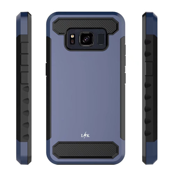 Galaxy S8 Active Case, LK [Carbon Fiber] Shock Absorption Hybrid Armor Defender Protective Case Cover for Samsung Galaxy S8 Active