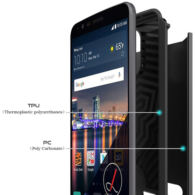 LG Stylo 3 Case, LG Stylo 3 Plus Case, LK [Gladiator Series] Shock Absorption Hybrid Armor Defender Protective Case Cover for LG Stylo 3 / LG Stylo 3 Plus