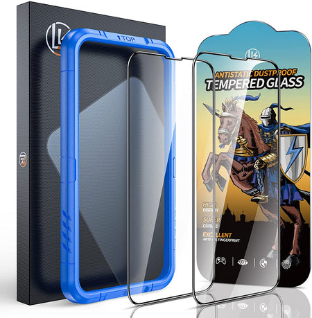 LK Designed for iPhone 12 Pro Max Case, [Military Grade Drop Tested] [Never Yellow] with 2X Screen Protectors and 2X Lens Protectors, Translucent Matte Slim Protective Cover for iPhone 12 Pro Max