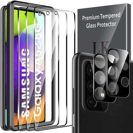 [2+2 Pack] LK 2 Pack Samsung Galaxy S22 Ultra 5G Screen Protector with 2 Pack Tempered Glass Camera Lens Protector, Fingerprint Support, Anti Scratch HD-Ultra thin Flexible TPU Film for S22 Ultra Brand: LK