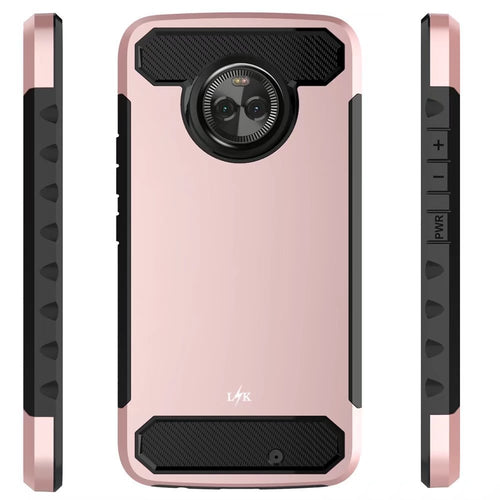 Moto X4 Case, LK [Carbon Fiber] Shock Absorption Hybrid Armor Defender Protective Case Cover for Motorola Moto X4