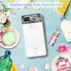 K&L White Henna Mandala Floral Lace Clear Design Case for Google Pixel 2 XL