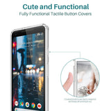 K&L White Henna Mandala Floral Lace Clear Design Case for Google Pixel 2 XL