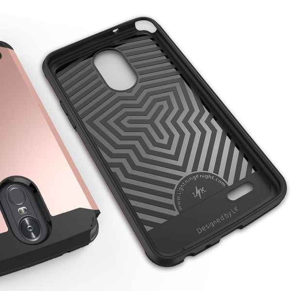 LG Stylo 3 Case, LG Stylo 3 Plus Case, LK [Gladiator Series] Shock Absorption Hybrid Armor Defender Protective Case Cover for LG Stylo 3 / LG Stylo 3 Plus