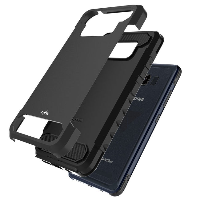 Galaxy S8 Active Case, LK [Carbon Fiber] Shock Absorption Hybrid Armor Defender Protective Case Cover for Samsung Galaxy S8 Active