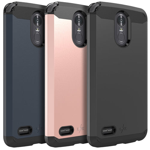 LG Stylo 3 Case, LG Stylo 3 Plus Case, LK [Gladiator Series] Shock Absorption Hybrid Armor Defender Protective Case Cover for LG Stylo 3 / LG Stylo 3 Plus