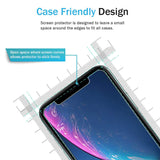 [3 Pack] LK for iPhone XR Screen Protector 6.1, [Tempered Glass][Case Friendly] DoubleDefence Technology [Alignment Frame Easy Installation] with Lifetime Replacement Warranty