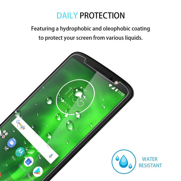 [3 Pack] LK for Motorola Moto G6 Screen Protector, [Japan Tempered Glass] 9H Hardness with Lifetime Replacement Warranty