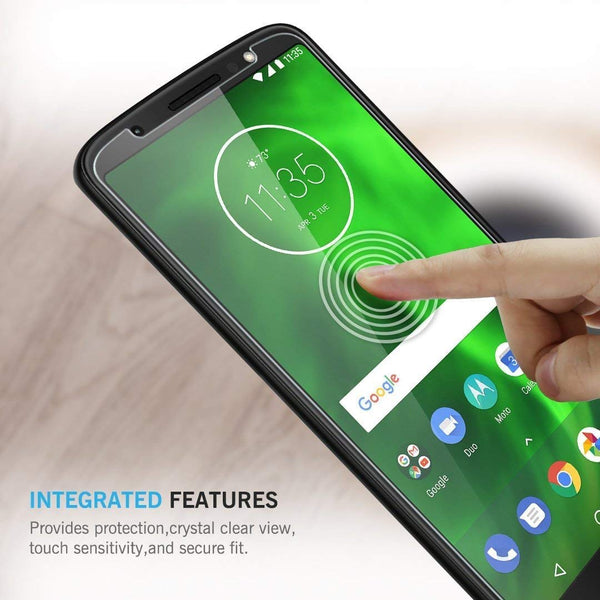 [3 Pack] LK for Motorola Moto G6 Screen Protector, [Japan Tempered Glass] 9H Hardness with Lifetime Replacement Warranty