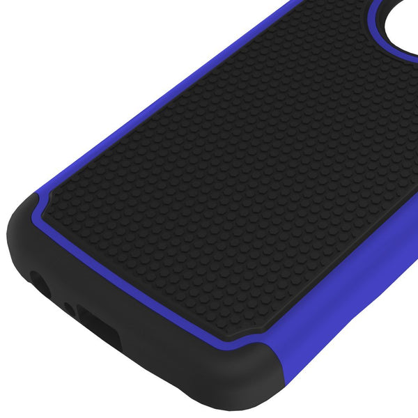 Moto G5 Plus Case, LK [Shock Absorption] Drop Protection Hybrid Armor Defender Protective Case Cover for Motorola Moto G Plus (5th Generation) - Black