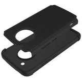 Moto G5 Plus Case, LK [Shock Absorption] Drop Protection Hybrid Armor Defender Protective Case Cover for Motorola Moto G Plus (5th Generation) - Black