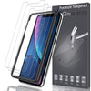 [3 Pack] LK for iPhone XR Screen Protector 6.1, [Tempered Glass][Case Friendly] DoubleDefence Technology [Alignment Frame Easy Installation] with Lifetime Replacement Warranty