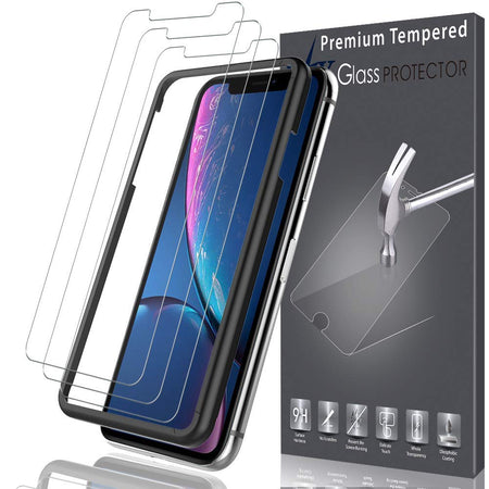 [3Pack] LK Screen Protector Compatible with iPhone 13 and iPhone 13 Pro 6.1-Inch, HD Tempered Glass Film