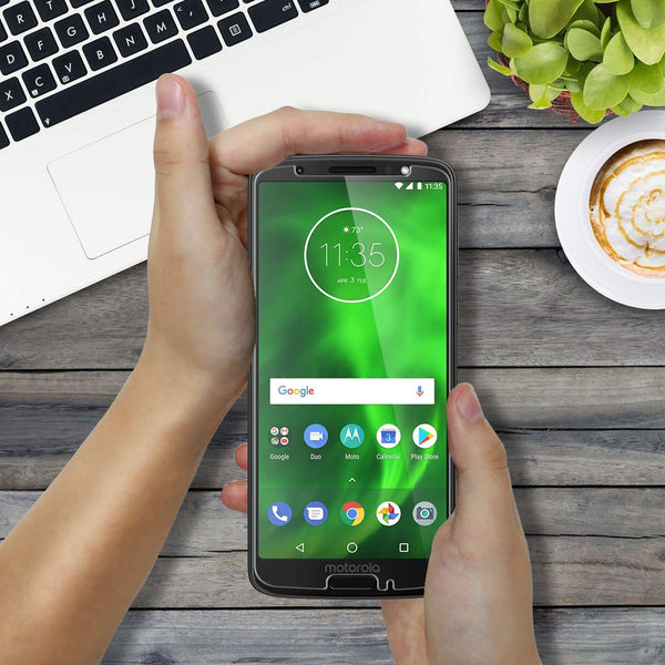 [3 Pack] LK for Motorola Moto G6 Screen Protector, [Japan Tempered Glass] 9H Hardness with Lifetime Replacement Warranty