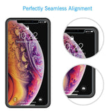 [3 PACK] LK for iPhone XS Max Screen Protector, [Tempered Glass][Case Friendly] DoubleDefence Technology [Alignment Frame Easy Installation] with Lifetime Replacement Warranty