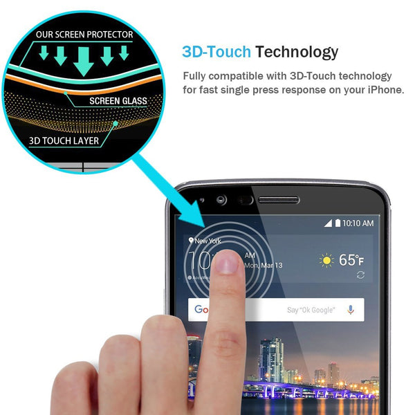 LG Stylo 3 Screen Protector (2-Pack) LK [Full Cover] Tempered Glass with Lifetime Replacement Warranty [Not Fit for LG Stylo 3 Plus]