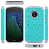 Moto G5 Plus Case, LK [Shock Absorption] Drop Protection Hybrid Armor Defender Protective Case Cover for Motorola Moto G Plus (5th Generation) - Black