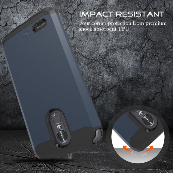 LG Stylo 3 Case, LG Stylo 3 Plus Case, LK [Gladiator Series] Shock Absorption Hybrid Armor Defender Protective Case Cover for LG Stylo 3 / LG Stylo 3 Plus