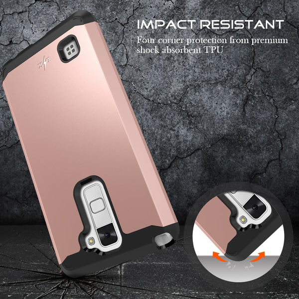 LG Stylo 2 Case, LG Stylo 2 Plus Case, LK [Gladiator Series] Shock Absorption Hybrid Armor Defender Protective Case Cover for LG Stylo 2 / LG Stylo 2 Plus