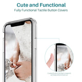 iPhone X Case, [Shock Absorbing] White Henna Mandala Floral Lace Clear Design Printed Air Hybrid with TPU Bumper Protective Case Cover for Apple iPhone X