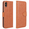 iPhone X Case, [Wrist Strap] Luxury PU Leather Wallet Flip Protective Case Cover with Card Slots and Stand for Apple iPhone X