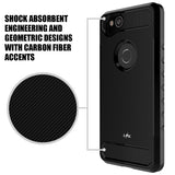 Google Pixel 2 XL Case, LK [Carbon Fiber] Shock Absorption Hybrid Armor Defender Protective Case Cover for Google Pixel 2 XL