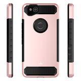 Google Pixel 2 XL Case, LK [Carbon Fiber] Shock Absorption Hybrid Armor Defender Protective Case Cover for Google Pixel 2 XL