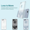Google Pixel 2 Case, LK [Shock Absorbing] White Henna Mandala Floral Lace Clear Design Printed Air Hybrid with TPU Bumper Protective Case Cover for Google Pixel 2