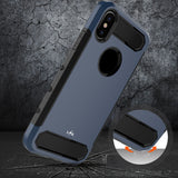 iPhone X Case, [Carbon Fiber] Shock Absorption Hybrid Armor Defender Protective Case Cover for Apple iPhone X