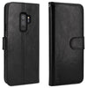 LK Luxury PU Leather Wallet Flip Protective Case Cover with Card Slots and Stand-Black