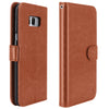 Galaxy S8 Case with Wrist Strap Luxury PU Leather Wallet Flip Protective Case Cover with Card Slots and Stand