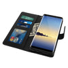 Galaxy Note 8 Case with Wrist Strap Luxury PU Leather Wallet Flip Protective Case Cover with Card Slots and Stand