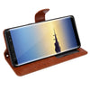 Galaxy Note 8 Case with Wrist Strap Luxury PU Leather Wallet Flip Protective Case Cover with Card Slots and Stand
