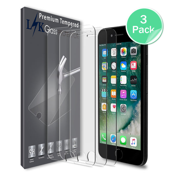 iPhone 7 Plus / 8 Plus Screen Protector,  [Tempered Glass] with Lifetime Replacement Warranty