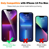 LK【3+3】 Stücke Schutzfolie Kompatibel mit iPhone 13 Pro Max (6.7), 3 Schutzfolie und 3 Kamera glas,9H Härte folie, HDKlar Displayschutz,mit Rahmen-Installationshilfe