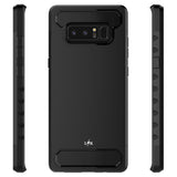Galaxy Note 8 Carbon Fiber Case,  Shock Absorption Hybrid Armor Defender Protective Case