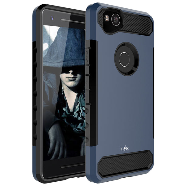iPhone X Case, [Carbon Fiber] Shock Absorption Hybrid Armor Defender Protective Case Cover for Apple iPhone X