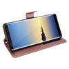 Galaxy Note 8 Case with Wrist Strap Luxury PU Leather Wallet Flip Protective Case Cover with Card Slots and Stand