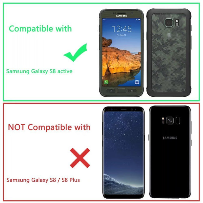 Galaxy S8 Active Case, LK Shock Absorbing White Henna Mandala Floral Lace Clear Design Printed Air Hybrid with TPU Bumper Protective Case Cover for Samsung Galaxy S8 Active