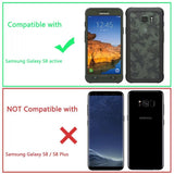 Galaxy S8 Active Case, LK Shock Absorbing White Henna Mandala Floral Lace Clear Design Printed Air Hybrid with TPU Bumper Protective Case Cover for Samsung Galaxy S8 Active